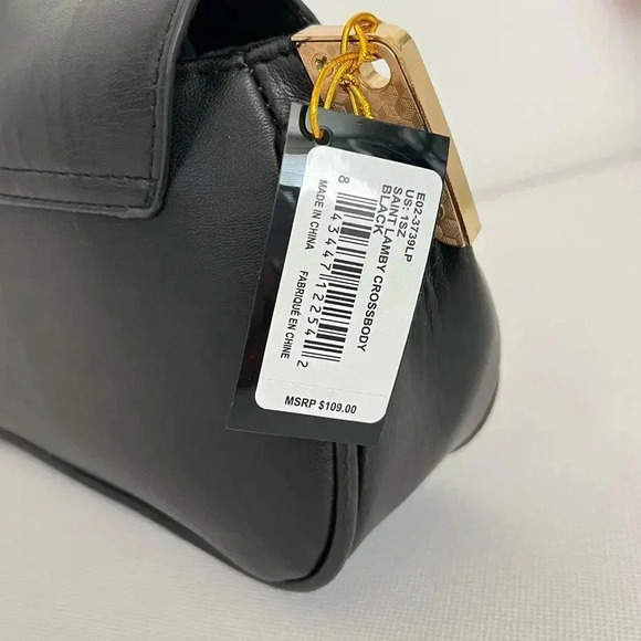 BEBE Saint Lamby Crossbody Bag Black - Picture 7 of 8